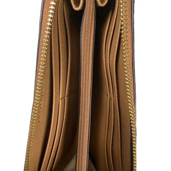 Michael Kors Jet Set Studded Zip Around Continental Wallet Acorn w/ GIFT BOX MK - Picture 9 of 11